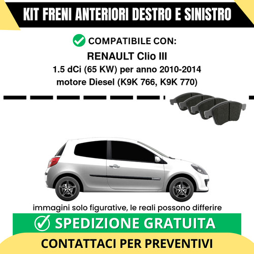 Pastiglie freno anteriori per - pastiglie,