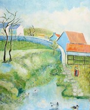 Dipinto ad olio impressionista