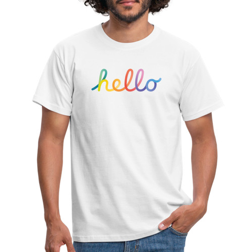 Apple hello logotype - t-shirt, s