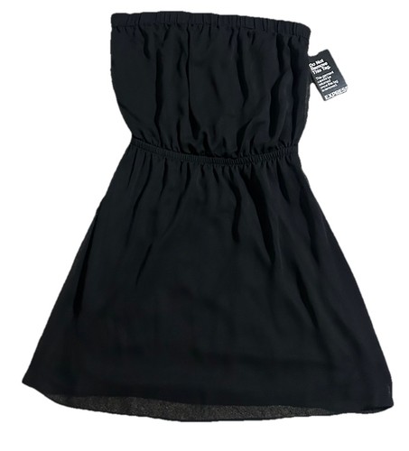Senza spalline vestito nero - senza,