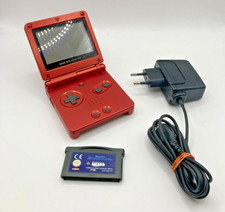 Console Nintendo Game Boy Advance SP rosso usato con caricabatterie e gioco