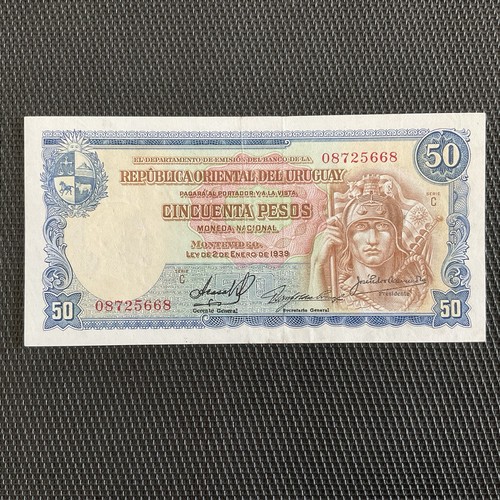Uruguay pesos 01 1939 - pesos, 02/01/1939