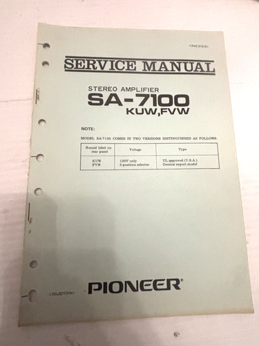 Pioneer amplificatore stereo - amplificatore,