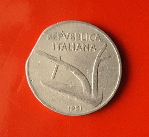 Lire 1951 errore - 10,