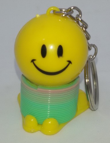 Portachiavi plastica smile - portachiavi,