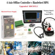 4 assi offline standalone sostituire controller CNC Mach3 volantino MPG + alimentatore