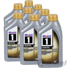 8x 1L Mobil 1 FS 0W40 Olio