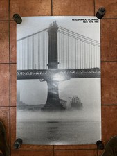 Raro POSTER MEW YORK FERDINANDO SCIANNA  97x65 Cm 1986 Rare