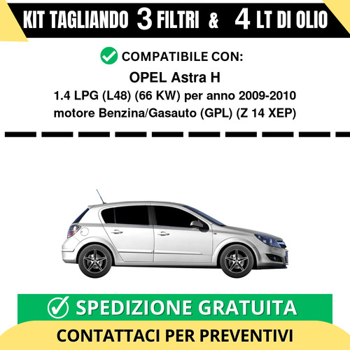 Tagliando per opel - astra, h