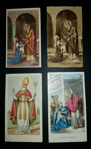 Santini san biagio holy card - santini,
