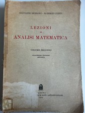 Libro Analisi Matematica - Sansone Conti - Volume Secondo - CEDAM
