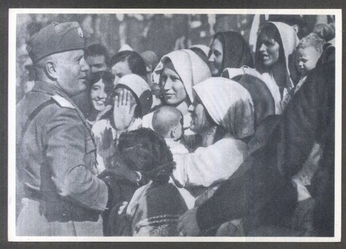 Benito mussolini cartolina - mussolini,