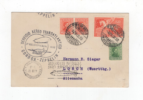 1932 uruguay 127 zeppelin - 1932,