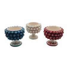 Mezze pigne ceramica di Caltagirone h. 10cm
