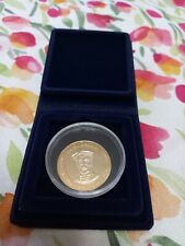 Moneta lamina Oro 24K. Luigi Ganna. Ciclismo