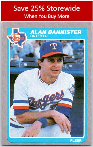 Alan bannister 1985 fleer 555 - bannister,