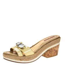 Sandali Prada Sport gialli in