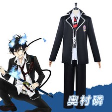 Costume uniforme scuola cosplay blu esorcista Okumura Rin Halloween costume carnevale
