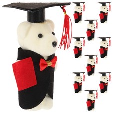  Orso di laurea in peluche da 10 pezzi con cappello di peluche di peluche di