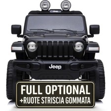 Auto Macchina Elettrica Jeep Wrangler Rubicon 12V per Bambini porte apribili Con
