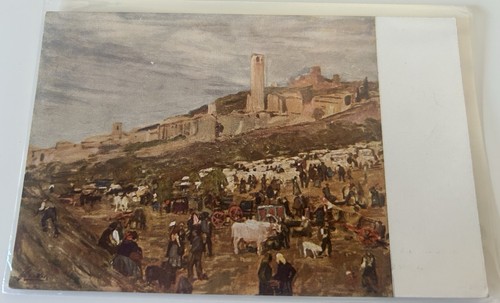Cartolina fiera del bestiame - cartolina,