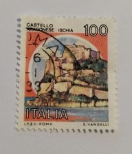 FRANCOBOLLO 100 LIRE CASTELLO