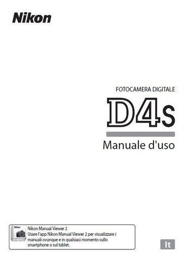 Per nikon d4s manuale - d4s,
