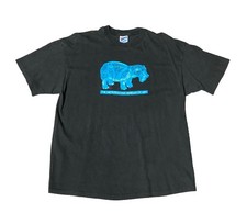 T-shirt uomo vintage Metropolitan Museum Art ippopotamo punto singolo anni 90
