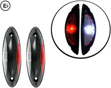 2X Fanale Luce Ingombro Bianco