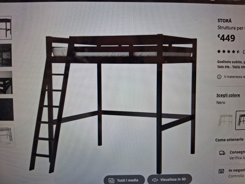 Ikea letto soppalco mod - ikea-letto,