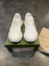 Sneakers Gucci bianche Rhyton GG UK 12,5 / US 13 taglia rara