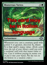 MTG MONSTROUS VORTEX FOIL EXC - VORTICE MOSTRUOSO 162 - MH3 - MAGIC