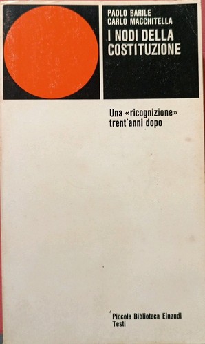 Nodi della costituzione - i,