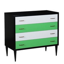 Comò Vintage Legno Impiallacciato Faggio Marmo Italia Anni 50