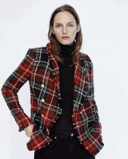 ZARA BLAZER TWEED BORDI