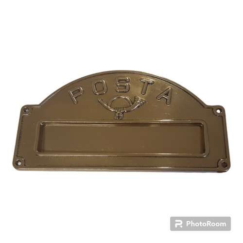 Placca bucalettere ottone