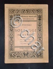 Musica Spartiti - Biblioteca musicale didascalica - E. Pozzoli - Solfeggi 