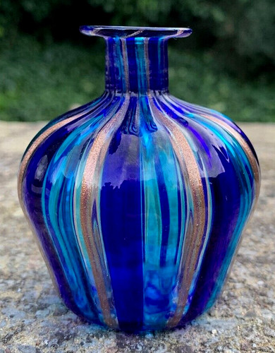 Vaso bottiglia vetro arte