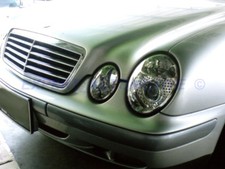 FARI LENTICOLARI MERCEDES CLK W208 BLACK O CROMO 2/97--5/02