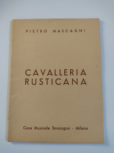 Libretto 1955 cavalleria - libretto,