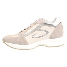 Scarpe ALBERTO GUARDIANI beige scamosciate sneakers casual stringate EU38 / US7,5 300usd