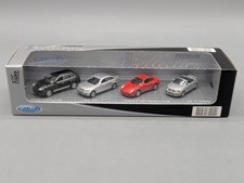 Modellini auto H0 1:87 Welly set 4 pezzi veicolo Porsche BMW Porsche Audi IMBALLO ORIGINALE