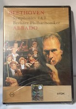 Beethoven Symphonies 4 & 7 DVD Nuovo Berliner Philarmoniker Claudio Abbado