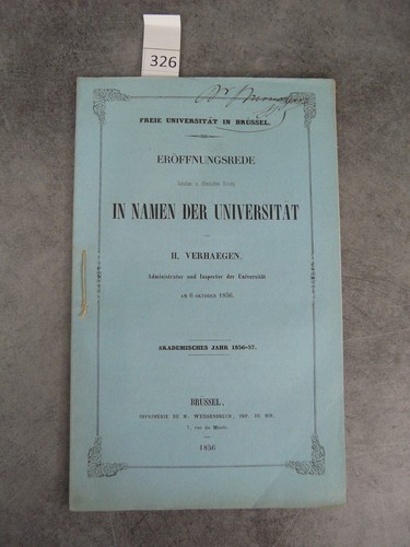 Verhaegen 1856 namen der - verhaegen,