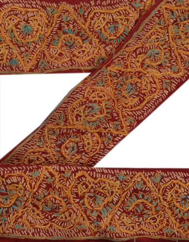 Sanscriti vintage sari - vintage, bordo