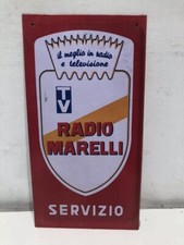 Targa Decorativa In Metallo Tv Radio Marelli