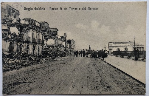 Cartolina reggio calabria via - cartolina,