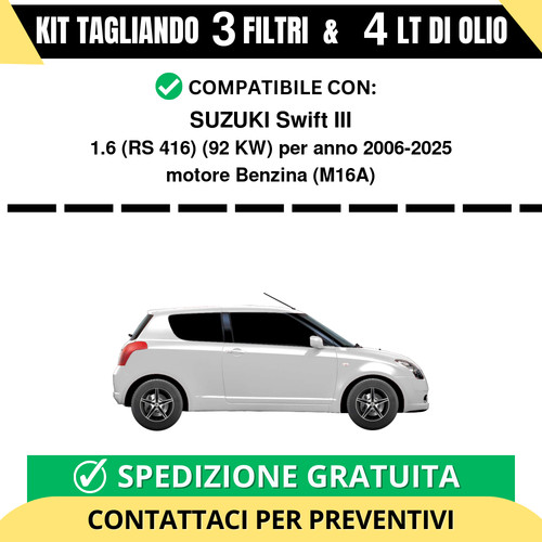 Tagliando per suzuki swift iii - suzuki,