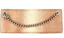 Pochette Elisabetta Franchi Amber Peach BS0747710 con catena in oro 