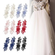 2 pezzi di applique in pizzo